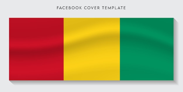 Drapeau Du Pays De Guinée Fond De Couverture Facebook