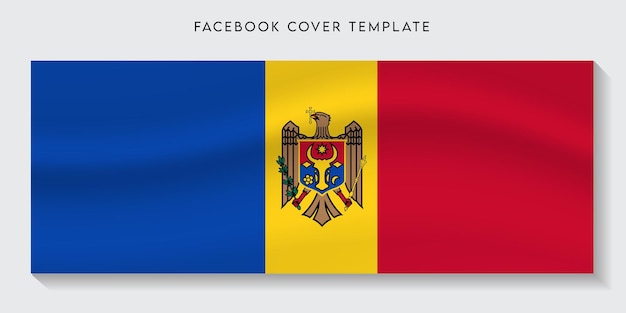 Drapeau Du Pays De La Moldavie Fond De Couverture Facebook