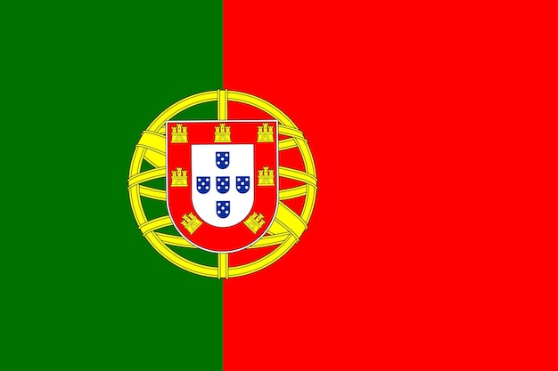 Vecteur drapeau du portugal