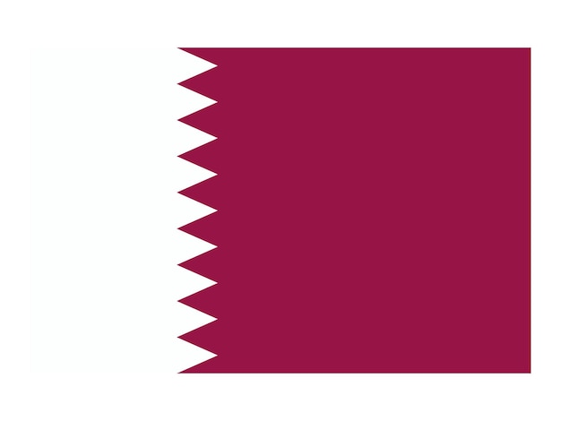 Drapeau Du Qatar Drapeau Officiel Du Pays Icône Du Drapeau Du Monde Icône Du Drapeau International