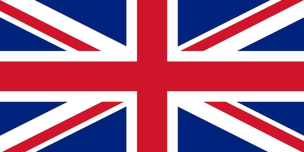 Vecteur drapeau du royaume-uni drapeau britannique peint au pinceau illustration de style dessiné à la main avec un effet grunge