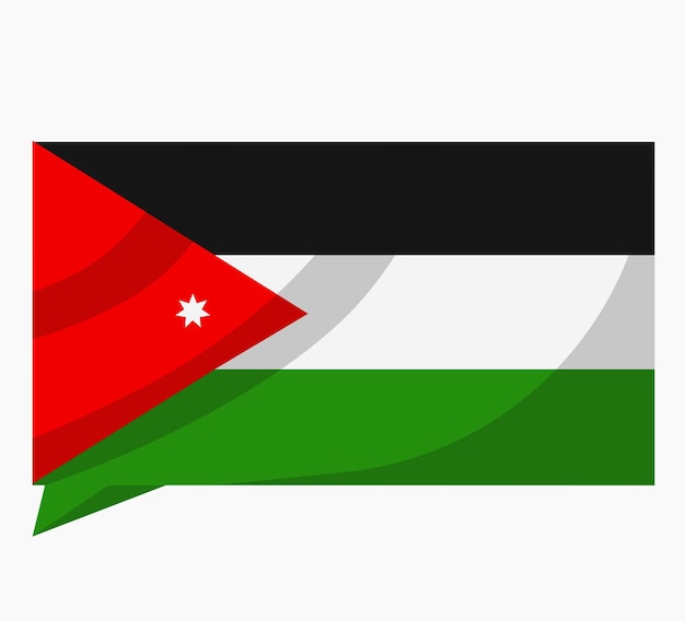 Drapeau Du Texte Web Du Pays Jordanien