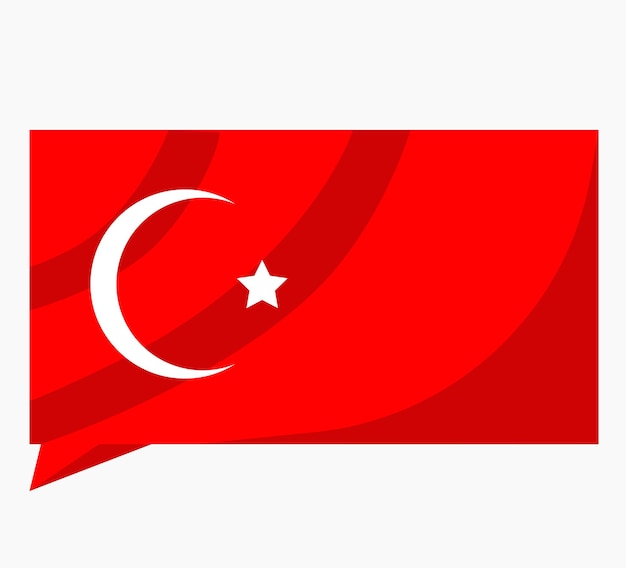 Drapeau Du Texte Web Du Pays Turquie