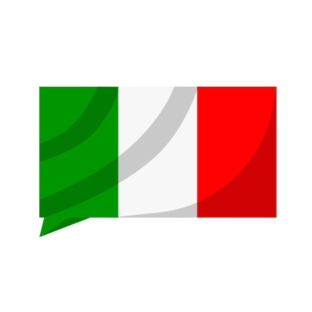 Drapeau Du Texte Web Italie Pays