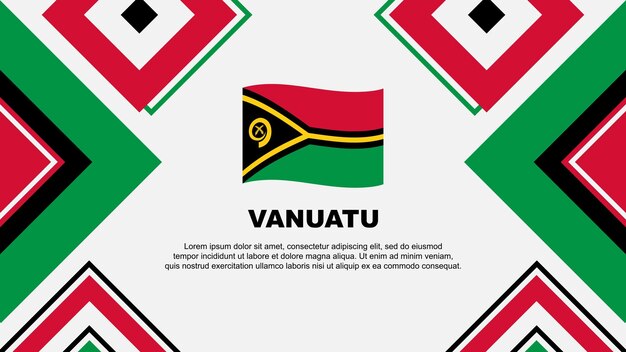 Vecteur drapeau du vanuatu abstrait dessin d'arrière-plan modèle bannière du jour de l'indépendance du vanuatu papier peint illustration vectorielle jour de l'indifférence du vanuatu