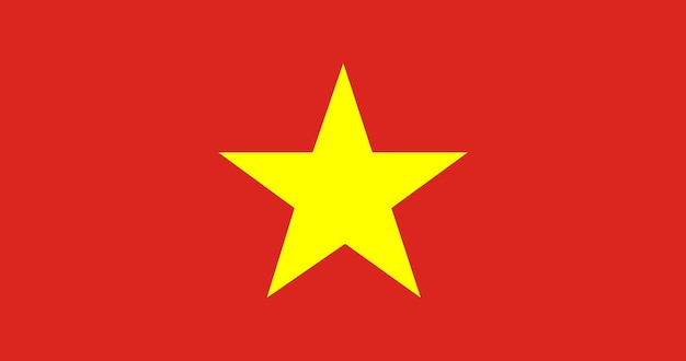 Drapeau Du Vietnam En Vecteur