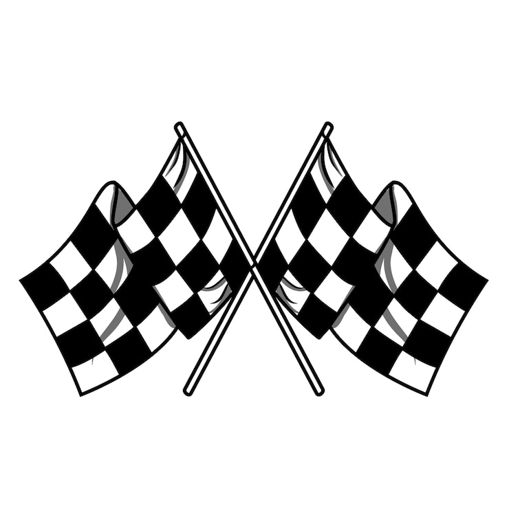 Vecteur drapeau d'échecs