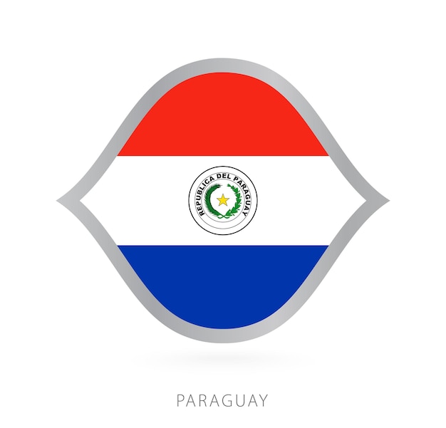 Drapeau De L'équipe Nationale Du Paraguay Avec Style Pour Les Compétitions Internationales De Basket-ball