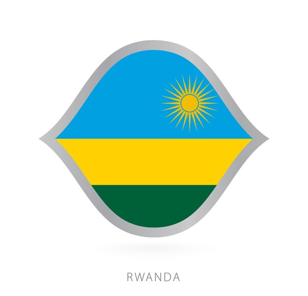 Drapeau De L'équipe Nationale Du Rwanda Avec Style Pour Les Compétitions Internationales De Basket-ball