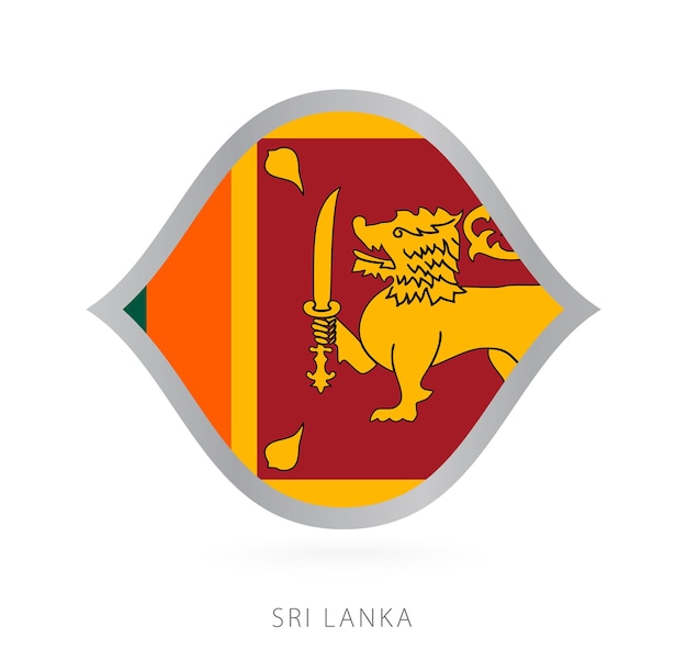 Drapeau De L'équipe Nationale Du Sri Lanka Avec Style Pour Les Compétitions Internationales De Basket-ball