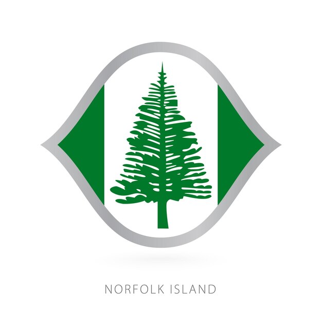 Drapeau De L'équipe Nationale De L'île Norfolk Avec Style Pour Les Compétitions Internationales De Basket-ball