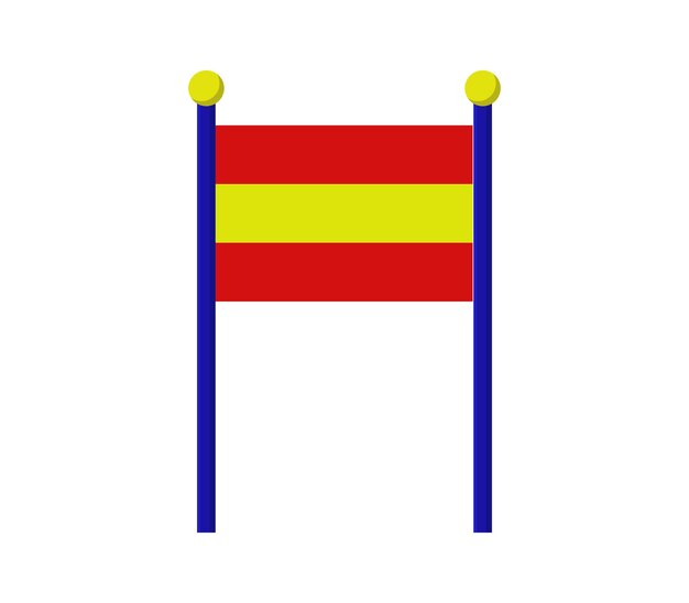 Vecteur drapeau de l'espagne