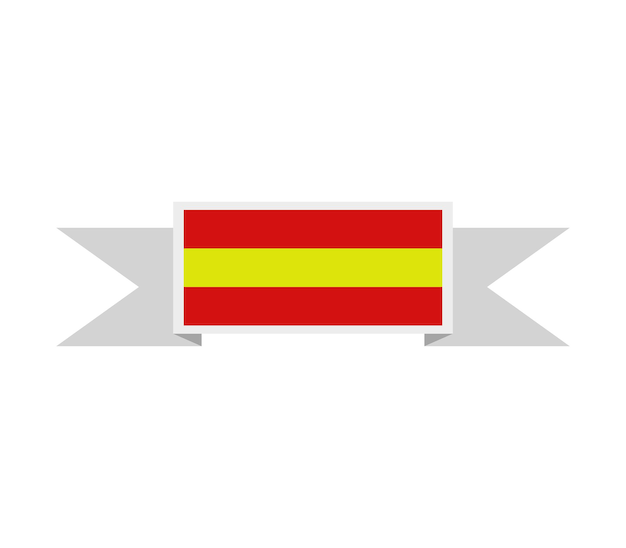 Vecteur drapeau de l'espagne