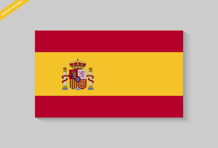 Vecteur drapeau de l'espagne