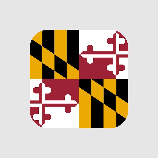 Drapeau d'état du Maryland Illustration vectorielle