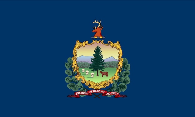 Drapeau de l'état du Vermont Illustration vectorielle