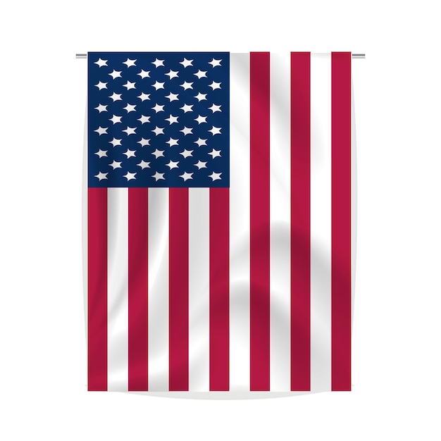 un drapeau avec des étoiles et des rayures
