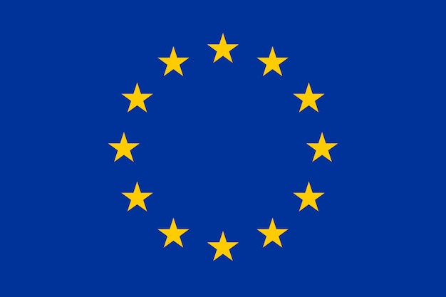 Vecteur drapeau de l'europe