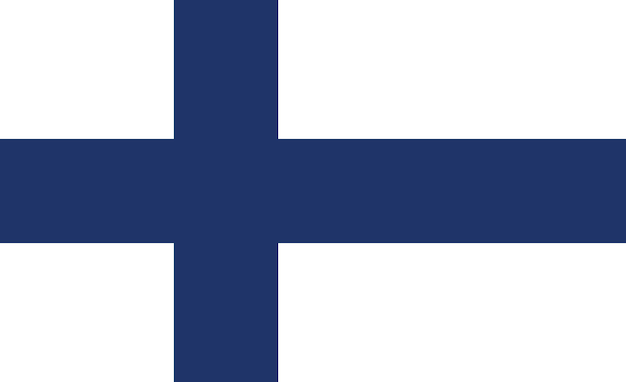 Vecteur drapeau de la finlande flag nation