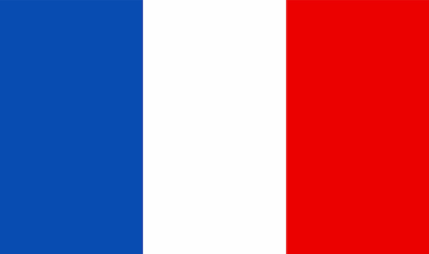 Drapeau France isolé Illustration vectorielle