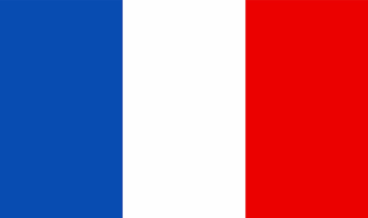 Vecteur drapeau france isolé illustration vectorielle