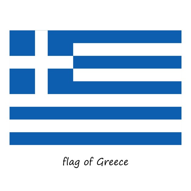 Vecteur drapeau de la grèce