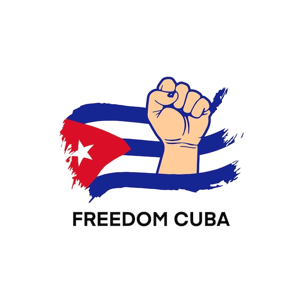 Vecteur drapeau grunge de cuba