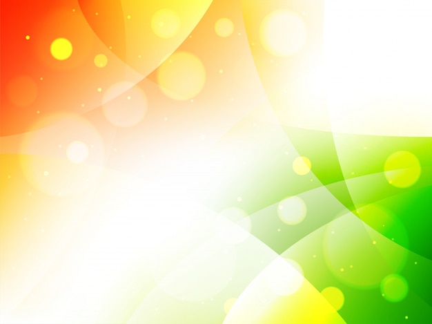 Vecteur drapeau indien abstrait couleurs cercle décoré de fond.