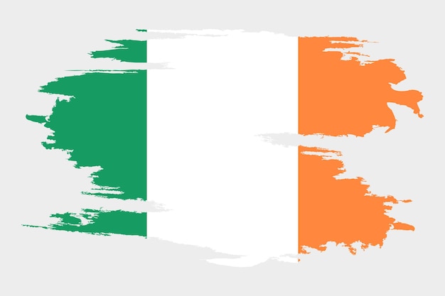 Drapeau de l'Irlande Drapeau de l'Irlande avec texture grunge