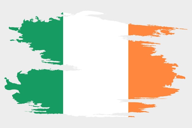 Drapeau de l'Irlande Drapeau de l'Irlande avec texture grunge