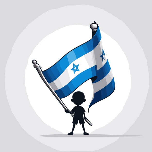 Vecteur le drapeau d'israël