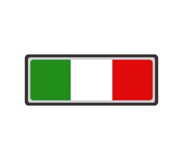 Vecteur drapeau italie