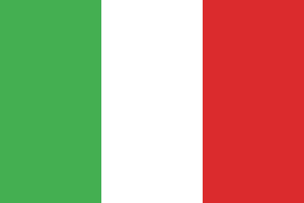 Vecteur drapeau de l'italie