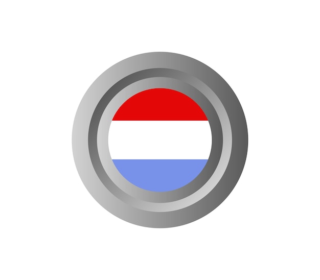 Vecteur drapeau luxembourgeois
