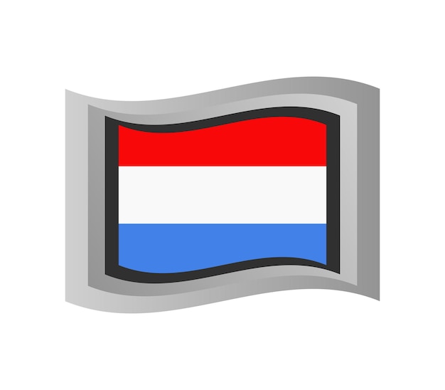 Vecteur drapeau luxembourgeois