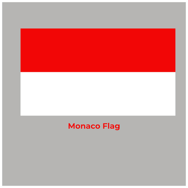 Le drapeau monégasque