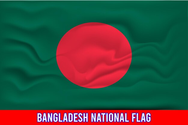 DRAPEAU NATIONAL DU BANGLADESH EFFET 3D