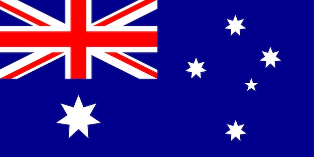 Vecteur le drapeau national du monde australie