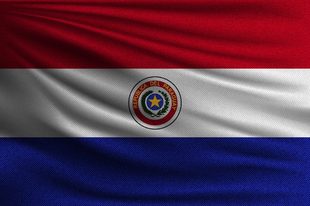 Le drapeau national du Paraguay.