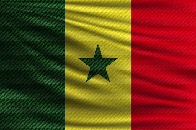 Le drapeau national du Sénégal.