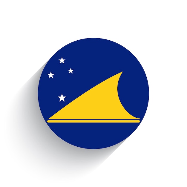 Vecteur drapeau national des tokélaou illustration vectorielle de l'icône isolée sur fond blanc