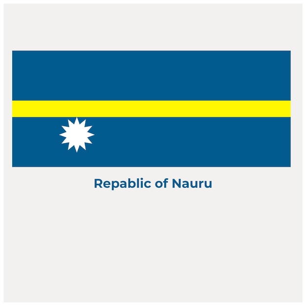 Le drapeau de Nauru