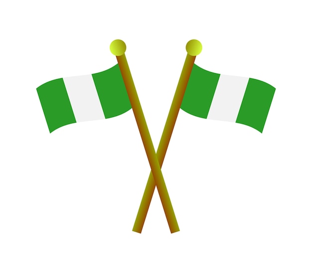 Vecteur drapeau nigérian