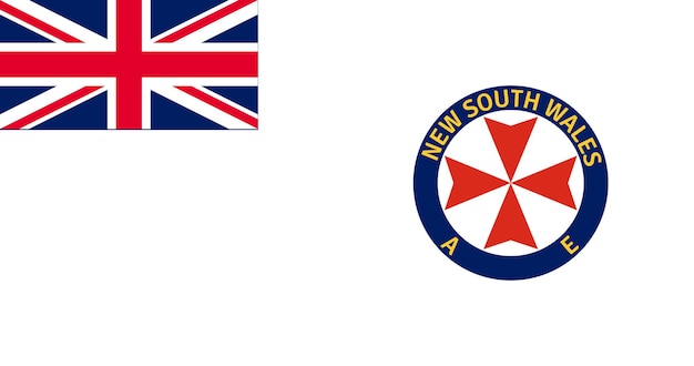 Drapeau De La Nouvelle-galles Du Sud Ambulance Australie Image Vectorielle