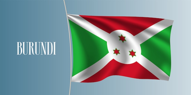 Drapeau Ondulant Du Burundi