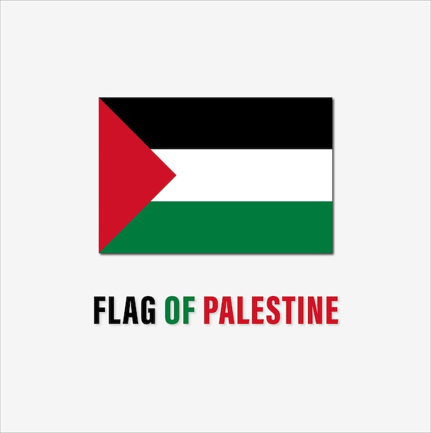 drapeau de la Palestine vecteur
