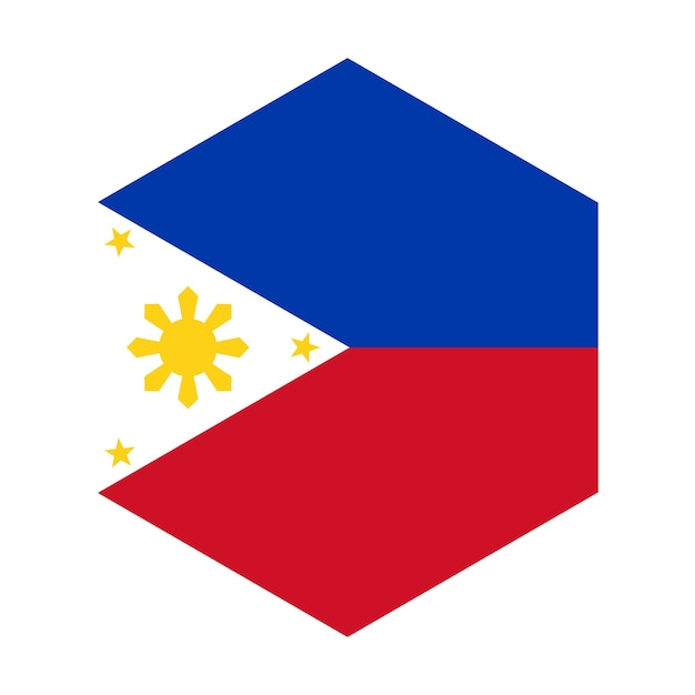 Un drapeau des philippines avec le drapeau des philippines