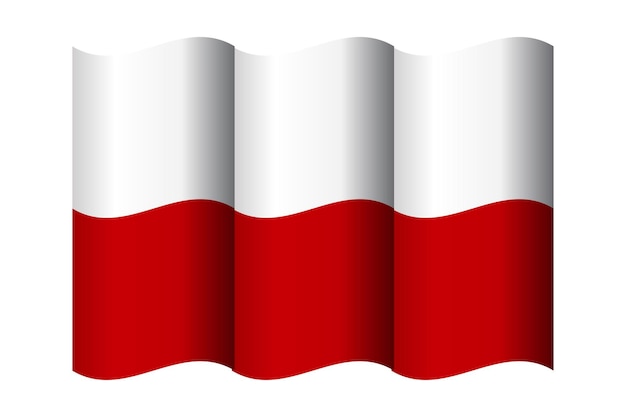 Drapeau de la Pologne Drapeau de la République polonaise symbole de page vectorielle pour la conception de site Web Logo du drapeau de la Pologne interface utilisateur de l'application Drapeau de la Pologne Illustration vectorielle EPS10