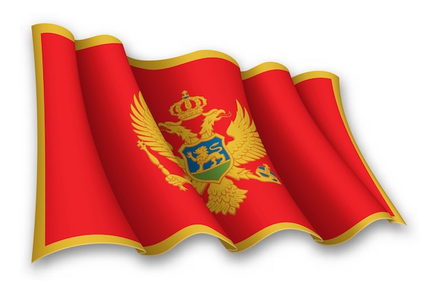 Le drapeau réaliste du Monténégro