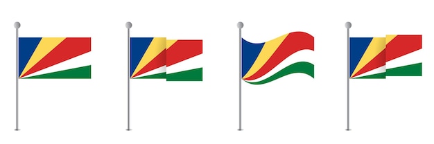 Drapeau Des Seychelles Illustration Vectorielle